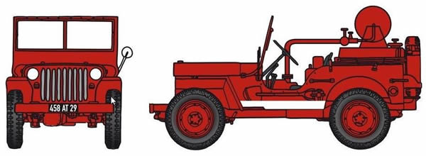 REE Modeles CB-086 - JEEP C.C.F.L Tank Jeep for Forest Fire with Guinard pump (6 m³/h),
